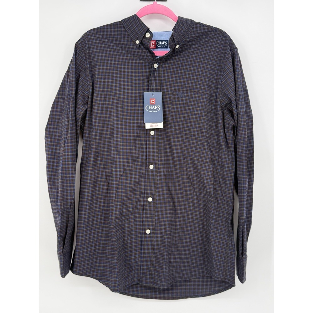 Chaps Men's Long Sleeve Button Down Shirt Medium NWT